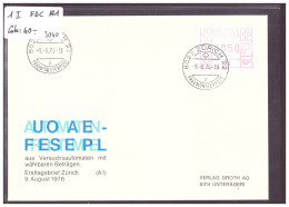 AUTOMATE - No 1 I -  FDC A1 - COTE: 40.- - Timbres D'automates