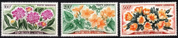 CONGO (Brazzaville) 1961 FLORA Plants: Flowers. Complete Airmail Set, MNH - Autres & Non Classés
