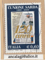 USATI ITALIA 2009 - Ref.1136A "UNIONE SARDA" 1 Val. - - 2001-10: Usados