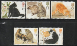 GRANDE BRETAGNE - N°1789/93 ** (1994) Les Chats - Ungebraucht