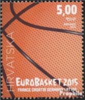 Kroatien 1203 (kompl.Ausg.) Postfrisch 2015 Basketball EM - Croatie