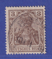 Dt. Reich Germania Kriegsdruck 3 Pf Mi.-Nr. 84 II B  Gestempelt Gepr. Zenker - Oblitérés