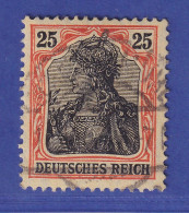 Dt. Reich Germania Kriegsdruck 25 Pf Mi.-Nr. 88 II A  Gestempelt Gepr. Zenker - Gebraucht