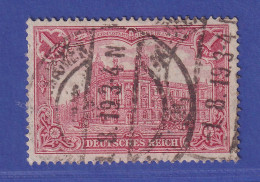 Dt. Reich 1 Mark Kriegsdruck Mi.-Nr. 94 A II  Gestempelt Gepr. ZENKER BPP - Used Stamps