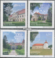 Kroatien 1184-1187 (kompl.Ausg.) Postfrisch 2015 Schlösser - Croatie