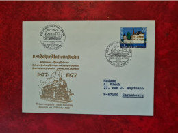 LETTRE   SUISSE  1977   100 JAHRE NATIONAL BAHN ZOFINGEN LENZBURG WETTINGEN KONSTANZ - Autres & Non Classés