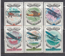 USSR 1977 - Avions, Mi-Nr. 4621/26, MNH** - Unused Stamps