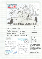 28e Expedition - 2 CP Bonne Année En Terre Adélie - Cachets 23 Et 24e Expédition - Signature ROUSSEAU - Briefe U. Dokumente