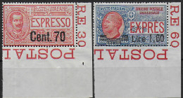 1924-25 Italia Express New Value 2v. Af MNH Sassone N. 9/10 - Other & Unclassified