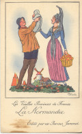 CPA  - LA NORMANDIE - Ill. Signé J.Droit - EDITE FARINES JAMMMET - Costumes