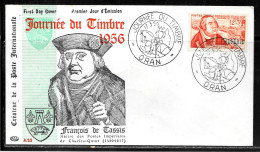 C465 - N° 333 SUR LETTRE JOURNEE DU TIMBRE DE ORAN DU 17/03/56 - Storia Postale