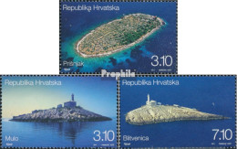 Kroatien 1006-1008 (kompl.Ausg.) Postfrisch 2011 Leuchttürme - Croazia