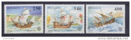 Europa Cept 1992 Monaco 3v ** Mnh (59614) ROCK BOTTOM - 1992