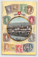 AARAU (AG) Gesamtansicht - Philatelie-Karte - Verlag Carl-Künzli-Tobler 1894 - Aarau