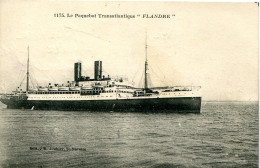 CPA -  PAQUEBOT  TRASATLANTIQUE "FLANDRE" - Steamers