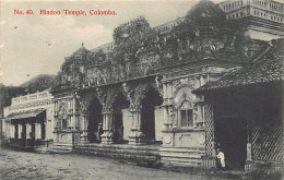 Sri Lanka - COLOMBO - Hindoo Temple - Publ. Andrée 40 - Sri Lanka (Ceilán)