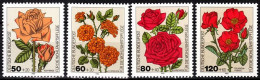 GERMANY FRG 1982 FLORA Plants Flowers: Garden Roses. Charity. Complete Set, MNH - Rosen