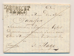 Lage Zwaluwe - DORDRECHT FRANCO - S Gravenhage 1824 - Lakzegel - ...-1852 Precursori