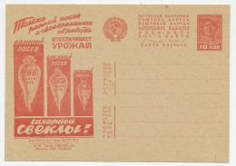 Postal Stationery Soviet Union 1931 Beet - Harvest - Agriculture