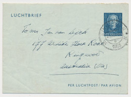 Luchtpostblad G. 6 Eindhoven - Ringwood Australie 1953 - Interi Postali