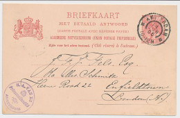 Briefkaart G. 58 B V-krt. Amsterdam - Londen GB / UK 1906 - Interi Postali