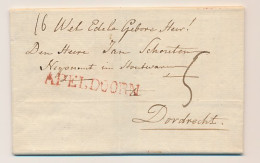 T Loo - APELDOORN - Dordrecht 1820 - Vrijmetselarij - ...-1852 Voorlopers