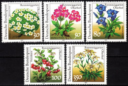 GERMANY FRG 1991 FLORA: Flowers And Berries From Rennsteiggarten. Complete Set, MNH - Other & Unclassified