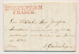 BERGEN OP ZOOM FRANCO - S Gravenhage 1822 - ...-1852 Voorlopers