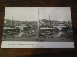 CPA - Carte Stéréo. - Brest (29) - Vue Générale Du Port De Guerre - 1903 - SUP (HU 44) - Brest