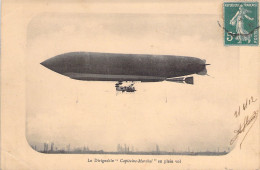 TRANSPORT - Le Dirigeable Capitaine Marchal En Plein Vol - Aviation - Carte Postale Ancienne - Dirigibili