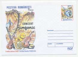 Postal Stationery Romania 2003 Concert Symfonic - Violin - Horn - Drum - Music