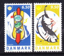 Europa Cept  2005 Denmark 2v ** Mnh (59616) ROCK BOTTOM - 2005