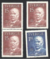 Schweden, 1959, Michel-Nr. 453-454 C + D/D, **postfrisch - Neufs