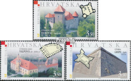 Kroatien 697-699 (kompl.Ausg.) Postfrisch 2004 Türme Und Festungen - Kroatien