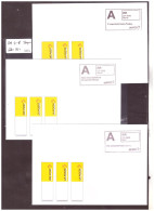 WEB STAMP - TIMBRE Q-CODE - OM 4-6 -  3 ENVELOPPES, 3 LANGUES - Automatic Stamps