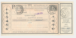 Postbewijs G. 31 - S Gravenhage 1954 - R.V.Z.B. - Material Postal