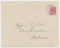 Envelop G. 16 A Deventer - Amsterdam 1910 - Entiers Postaux