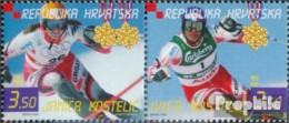 Kroatien 645-646 Paar (kompl.Ausg.) Postfrisch 2003 Alphine Ski-WM - Croatie