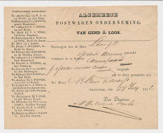 Amsterdam 1852 - Postwagen Ondernemening Van Gend En Loos - ...-1852 Voorlopers