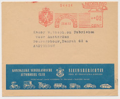 Meter Cover Netherlands 1953 KNAC - Royal Dutch Automobile Club - Coches