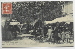 ANNEMASSE PLACE DE L' HOTEL DE VILLE UN JOUR DE MARCHE RARE - Annemasse