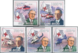 Guinea-Bissau 4515-4519 (complete. Issue) Unmounted Mint / Never Hinged 2009 John Flynn, Hubschrauber - Guinée-Bissau