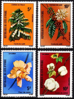 IVORY COAST / COTE D'IVOIRE 1975 FLORA Plants Flowers. Coffee And Cotton Blossoms, MNH - Altri & Non Classificati