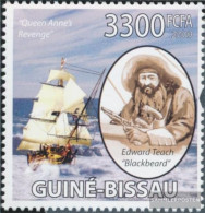 Guinea-Bissau 4503 (complete. Issue) Unmounted Mint / Never Hinged 2009 Pirates And Vessels - Guinée-Bissau