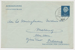 Luchtpostblad G. 7 Venlo - Malang Indonesie 1954 - Interi Postali