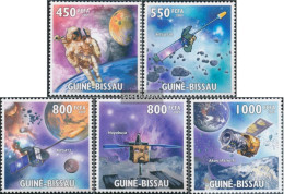 Guinea-Bissau 4492-4496 (complete. Issue) Unmounted Mint / Never Hinged 2009 JAXA Japanese Raumfahrtagentur - Guinea-Bissau