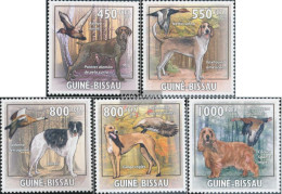 Guinea-Bissau 4486-4490 (complete. Issue) Unmounted Mint / Never Hinged 2009 Hoands And Birds - Guinea-Bissau