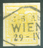 Autriche Yv 1 B Ou Mi 1 Y Ob TB Obli Wien - Used Stamps
