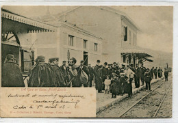 2B-CORSE  - PONTELECCIA- La Gare     Collection. J.Moretti,Corté. N°:88 - Estaciones Sin Trenes