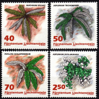 LIECHTENSTEIN 1992 FLORA Plants: Ferns. Complete Set, MNH - Altri & Non Classificati